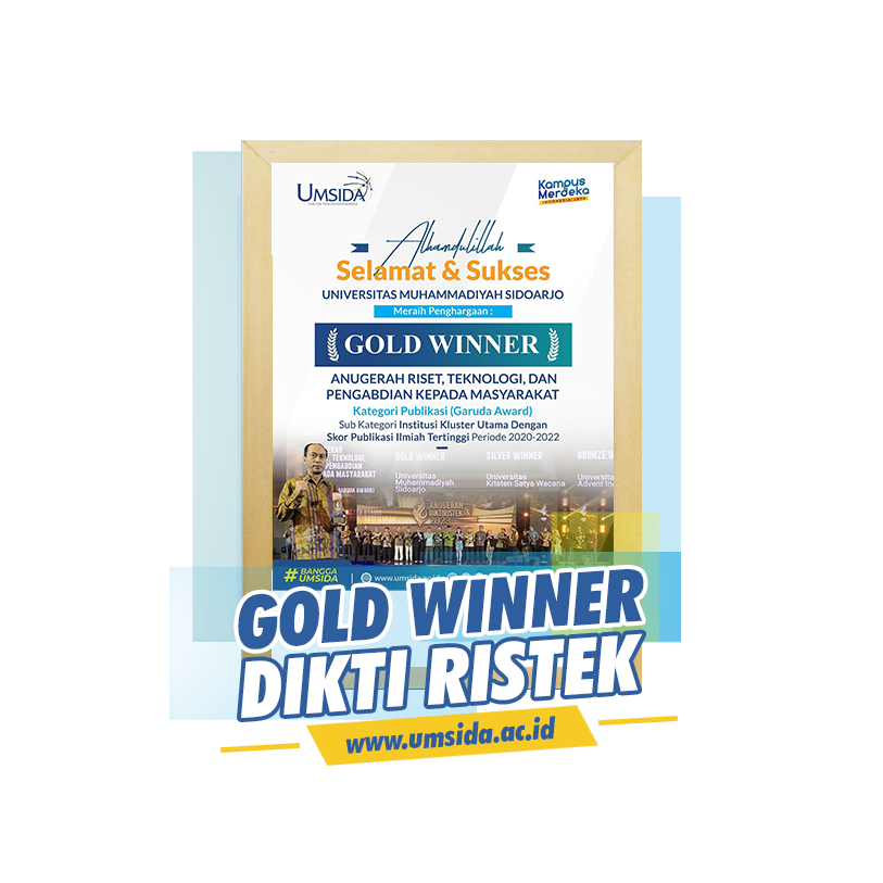 Rekognisi Gold Winner Diktiristek untuk UMSIDA