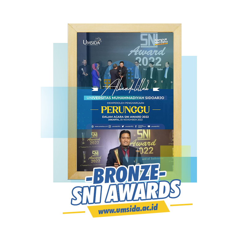 Rekognisi SNI AWARD 2022 untuk UMSIDA