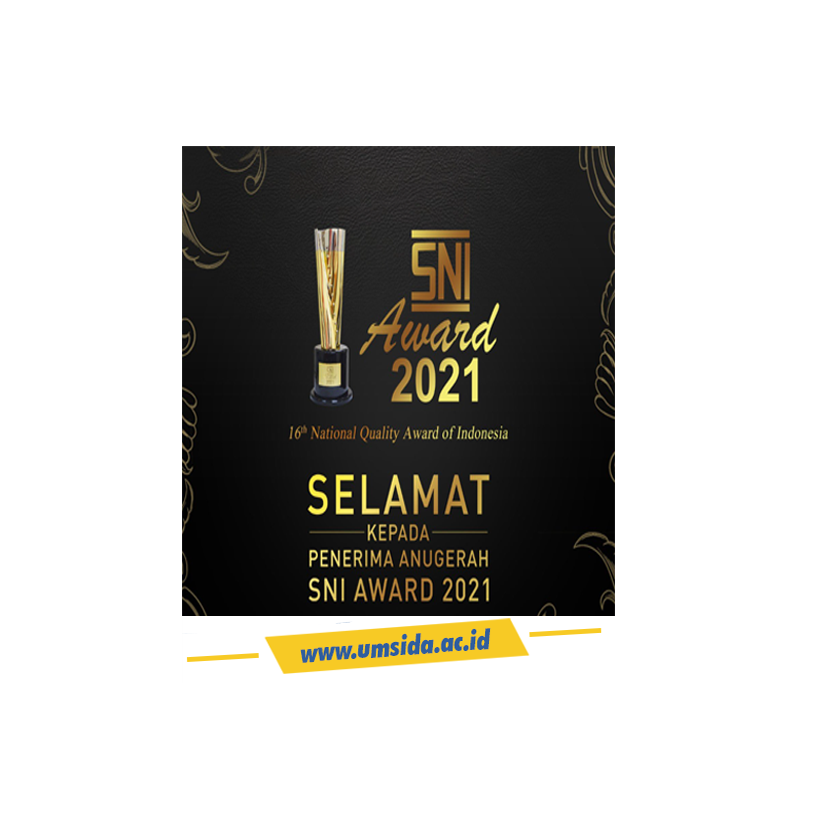 Rekognisi SNI AWARD 2021 untuk UMSIDA