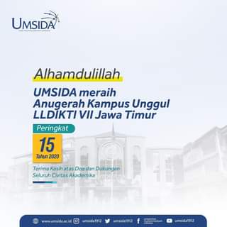 UMSIDA mendapat Anugerah Kampus Unggul 2020